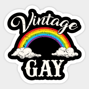 Vintage Gay LGBT Retro Gay Pride Month Funny LGBTQ Sticker